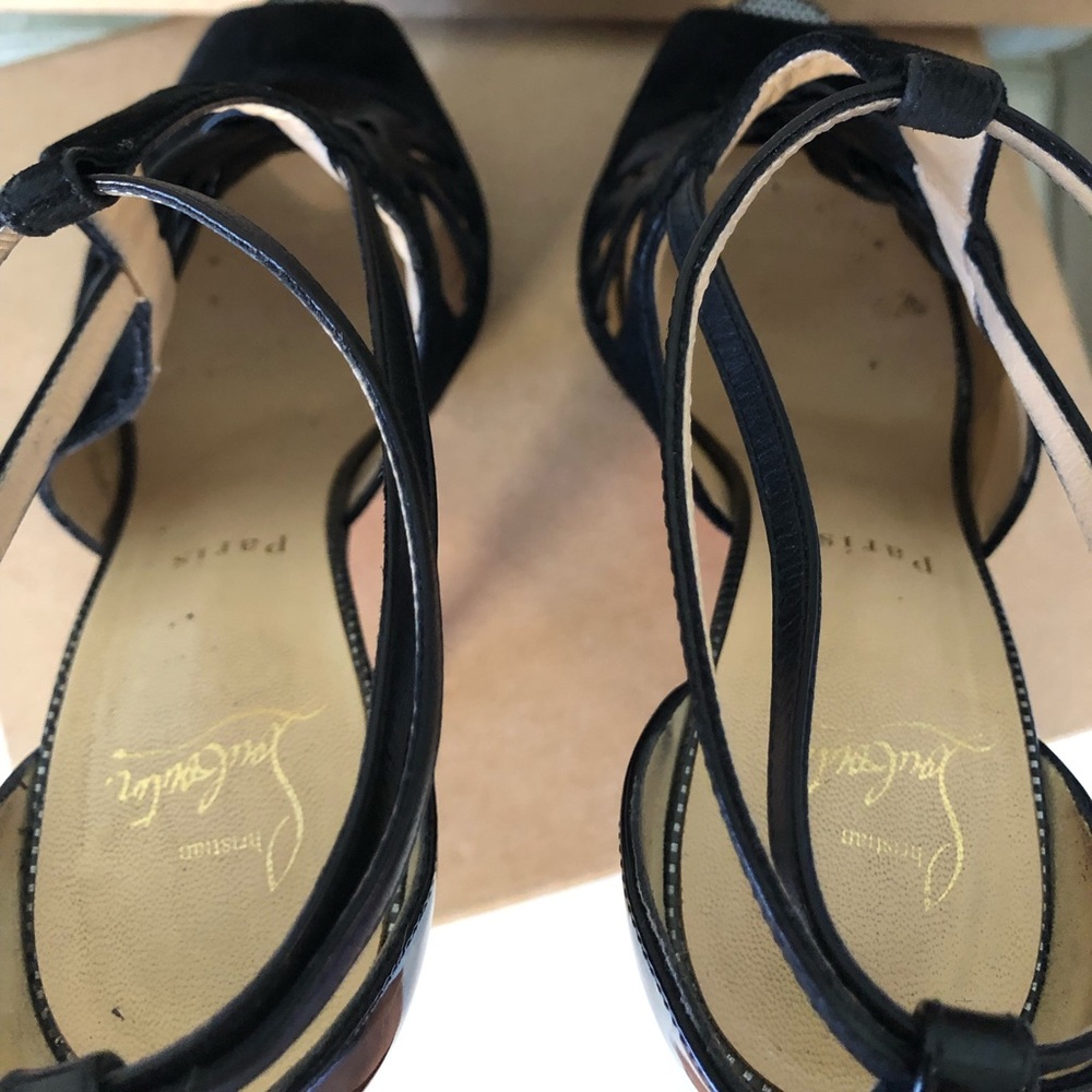 Authentic suede& leather Louboutin stiletto - Picture 12 of 13